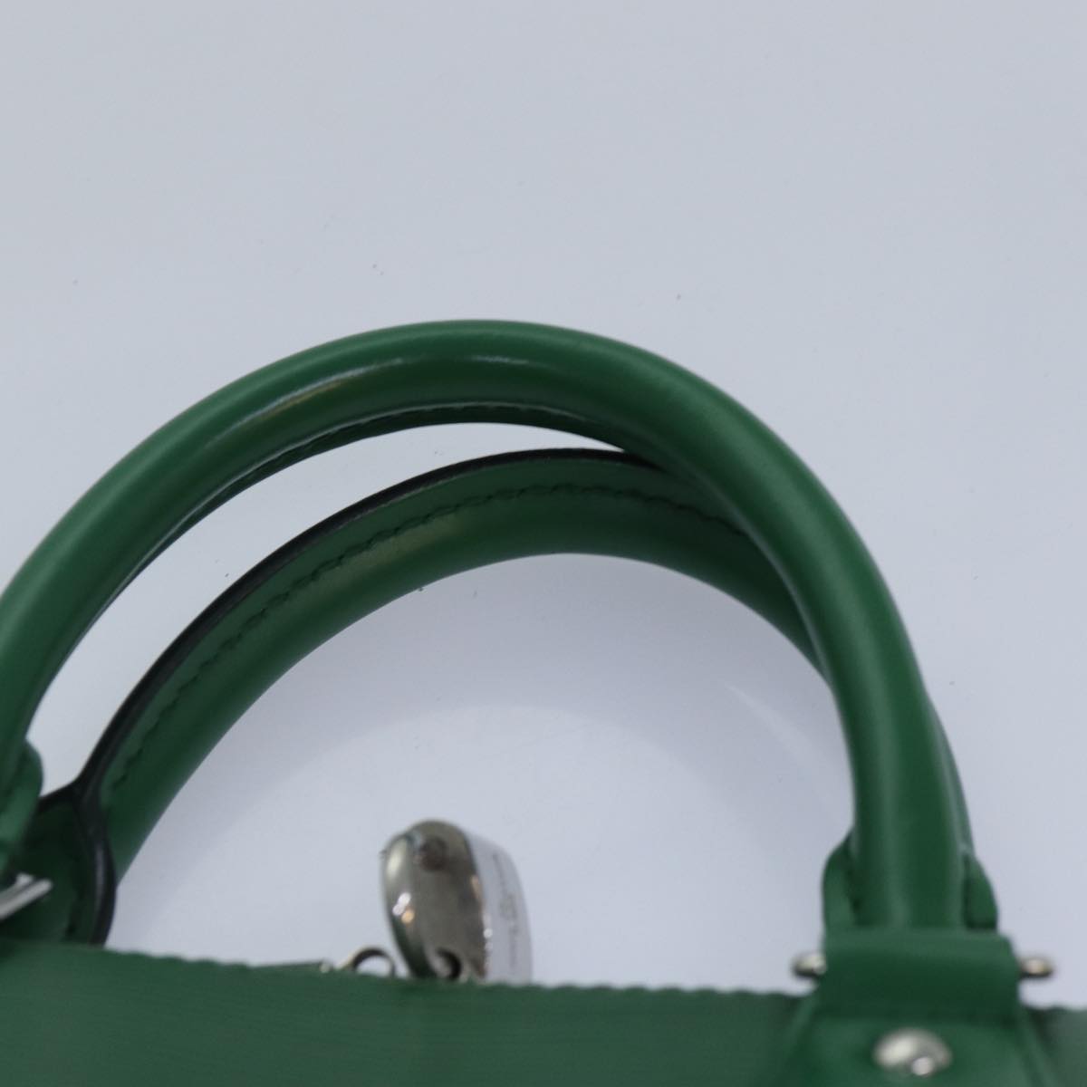 Louis Vuitton Alma Green Calfskin Handbag