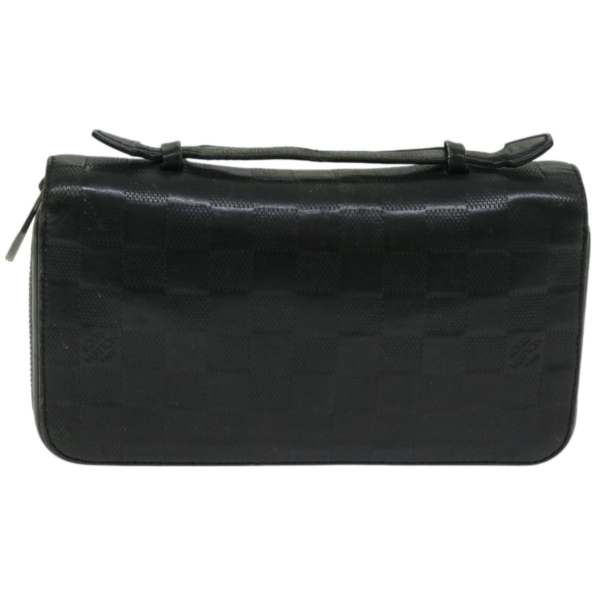 Louis Vuitton Zippy Xl Black Leather Wallet