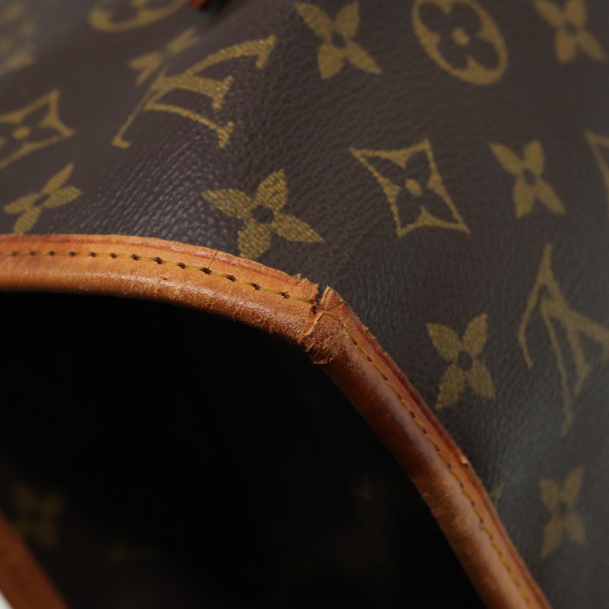 Louis Vuitton Beverly Brown Canvas Handbag