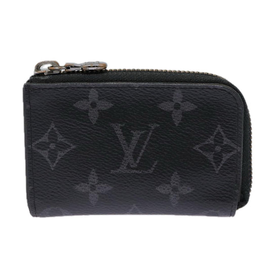 Louis Vuitton Porte Monnaie Jour Black Canvas Wallet