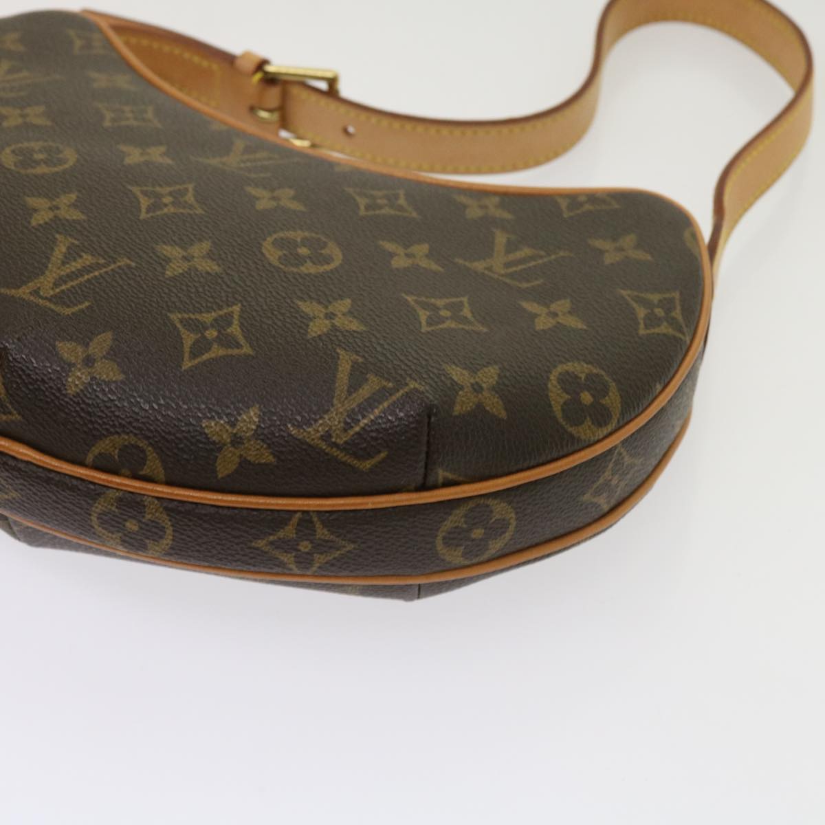 Louis Vuitton Croissant Brown Canvas Shoulder Bag
