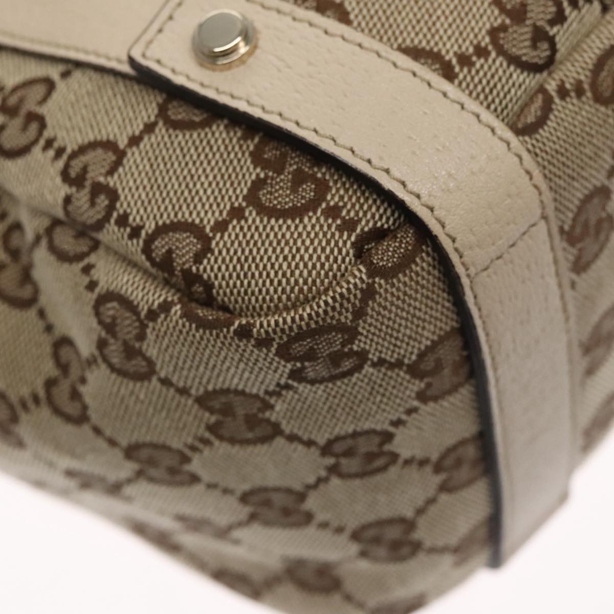 Gucci Abbey Beige Canvas Tote Bag