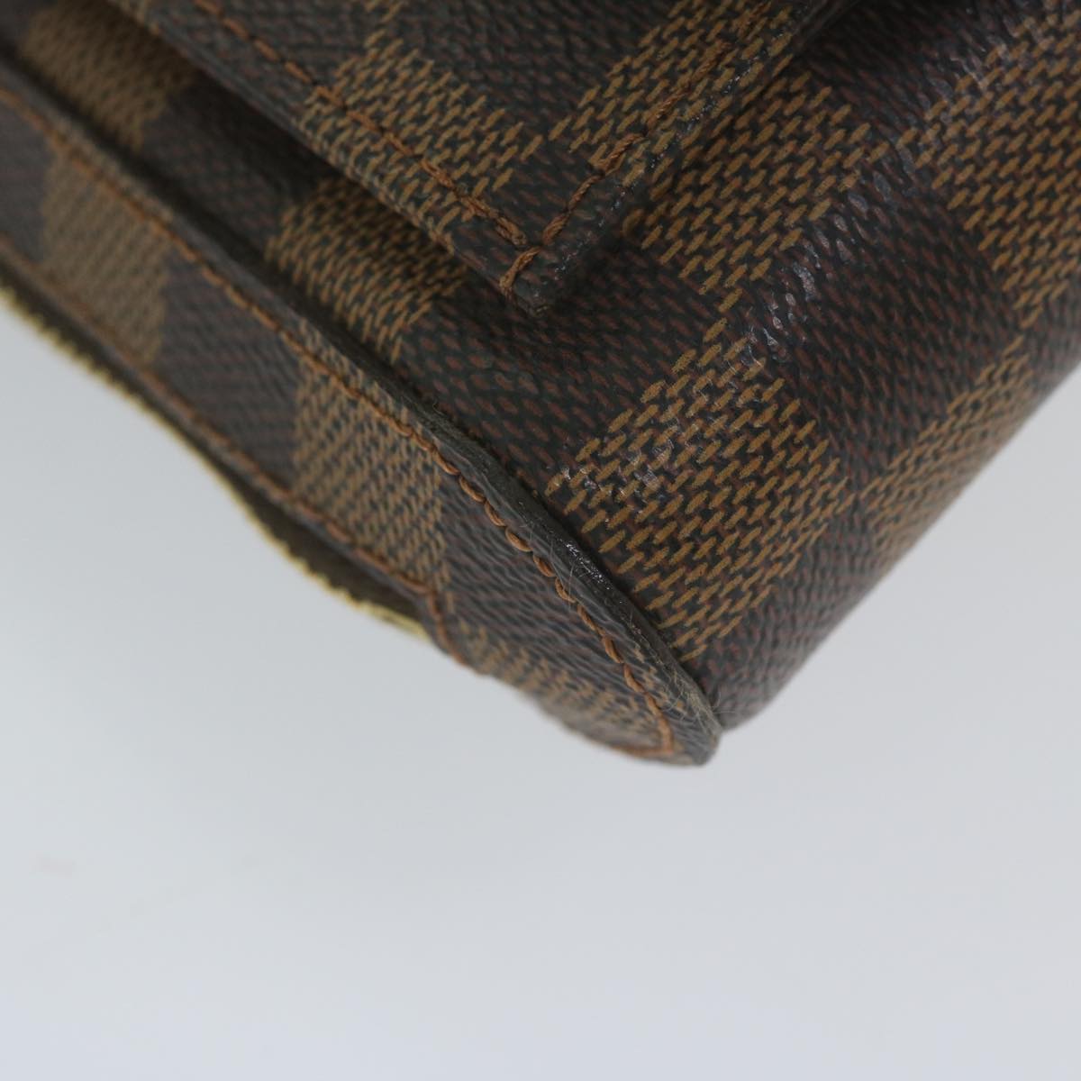 Louis Vuitton Geronimo Brown Canvas Shoulder Bag