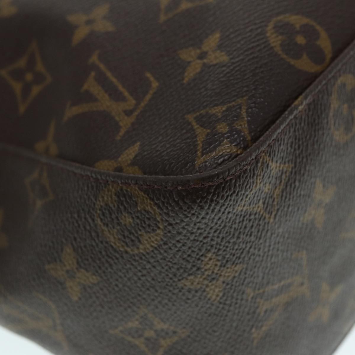 Louis Vuitton Looping Gm Brown Canvas Shoulder Bag