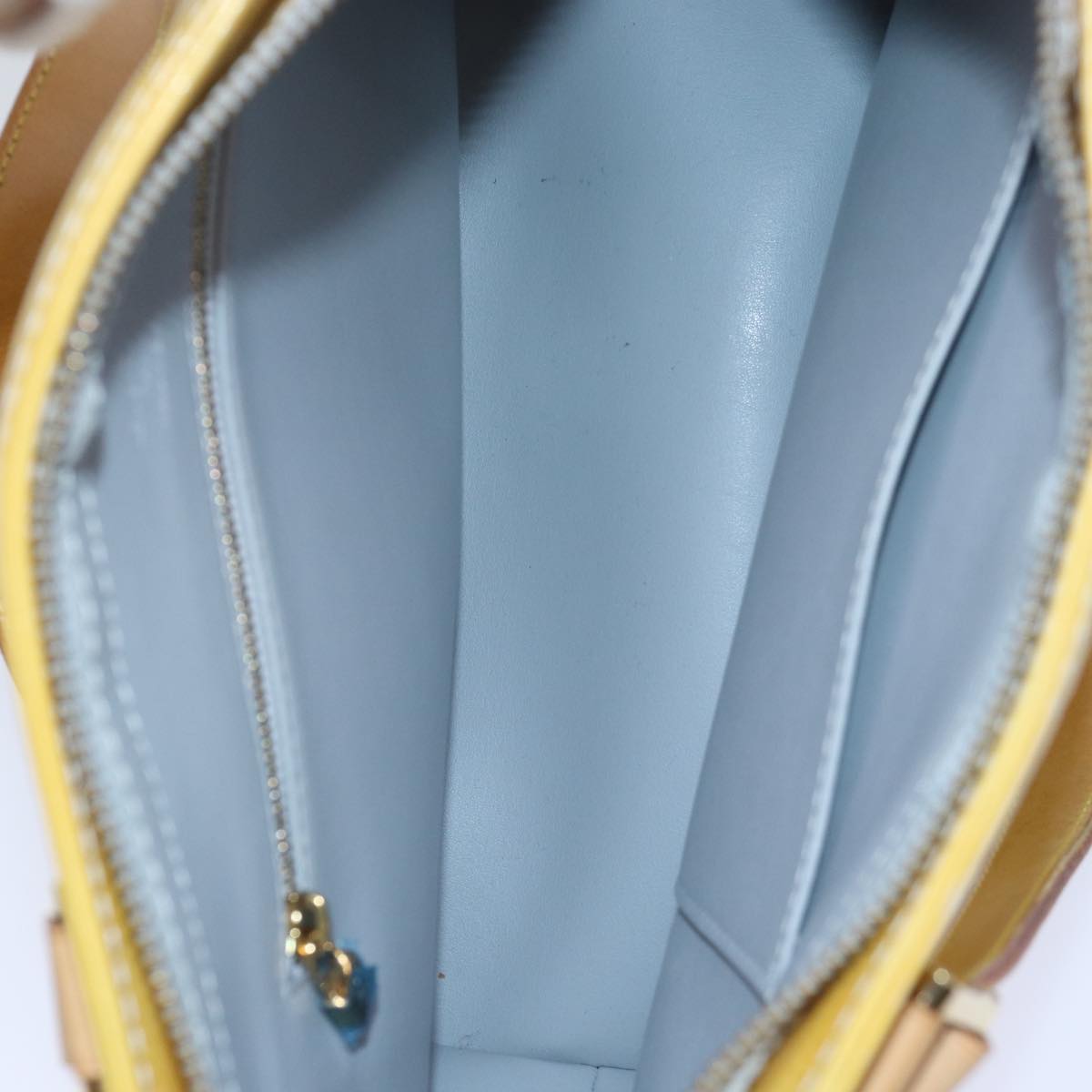 Louis Vuitton Houston Yellow Patent Leather Handbag