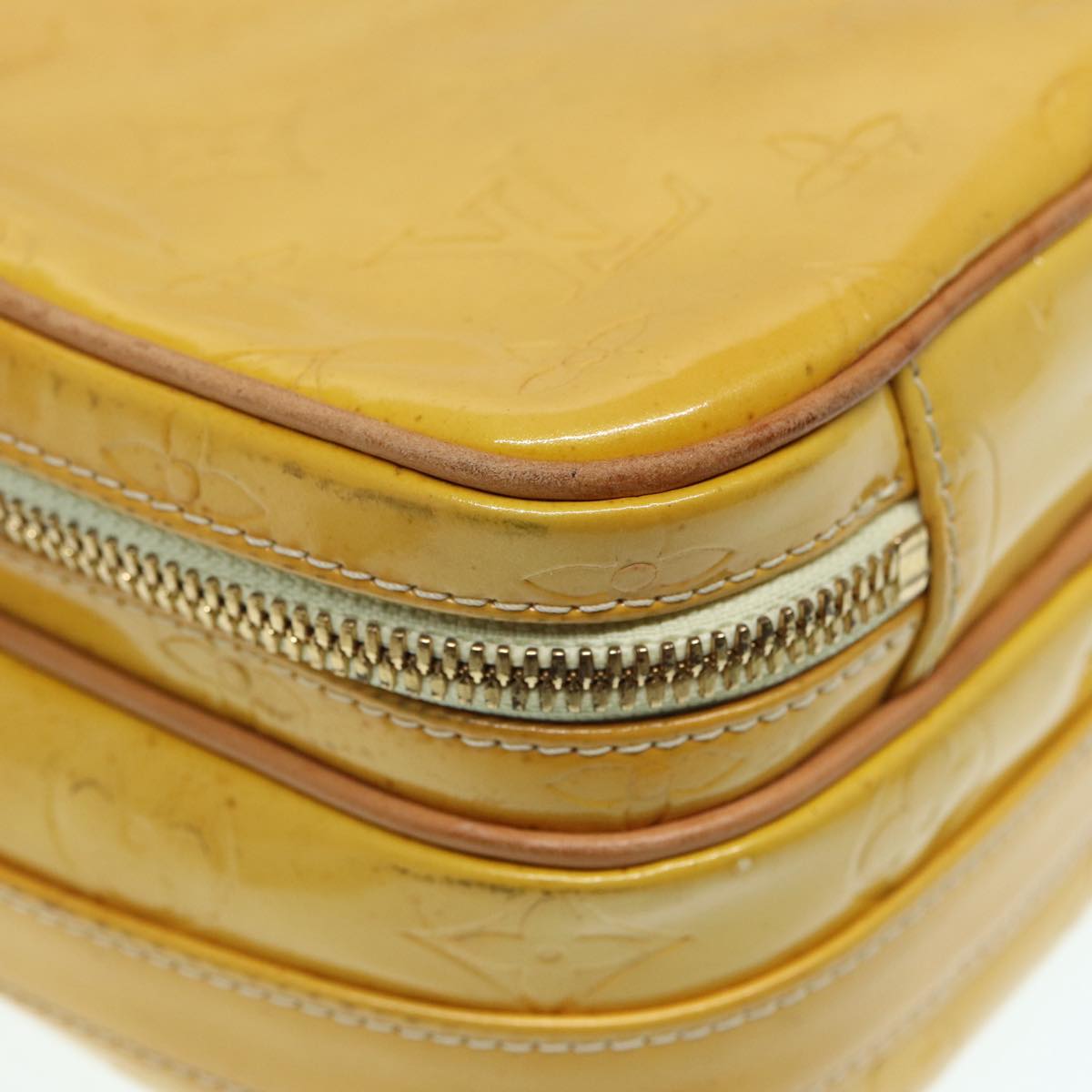 Louis Vuitton Wooster Yellow Patent Leather Shoulder Bag