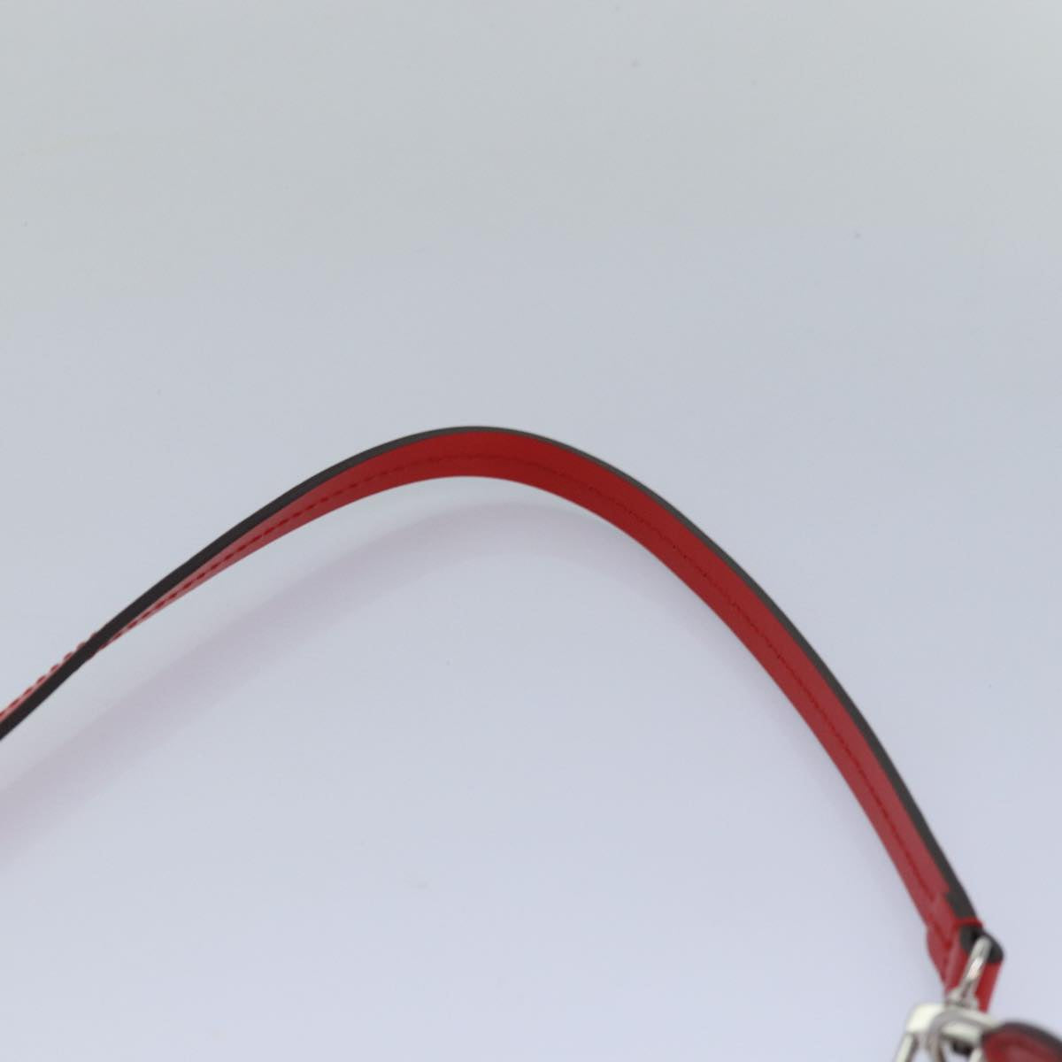Louis Vuitton Pochette Accessoires Red Leather Clutch Bag