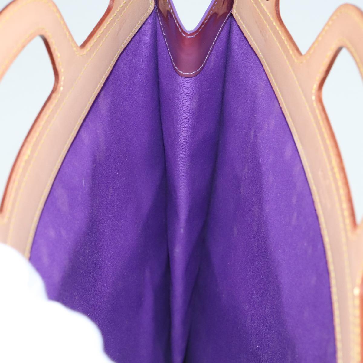 Louis Vuitton Stanton Purple Patent Leather Tote Bag