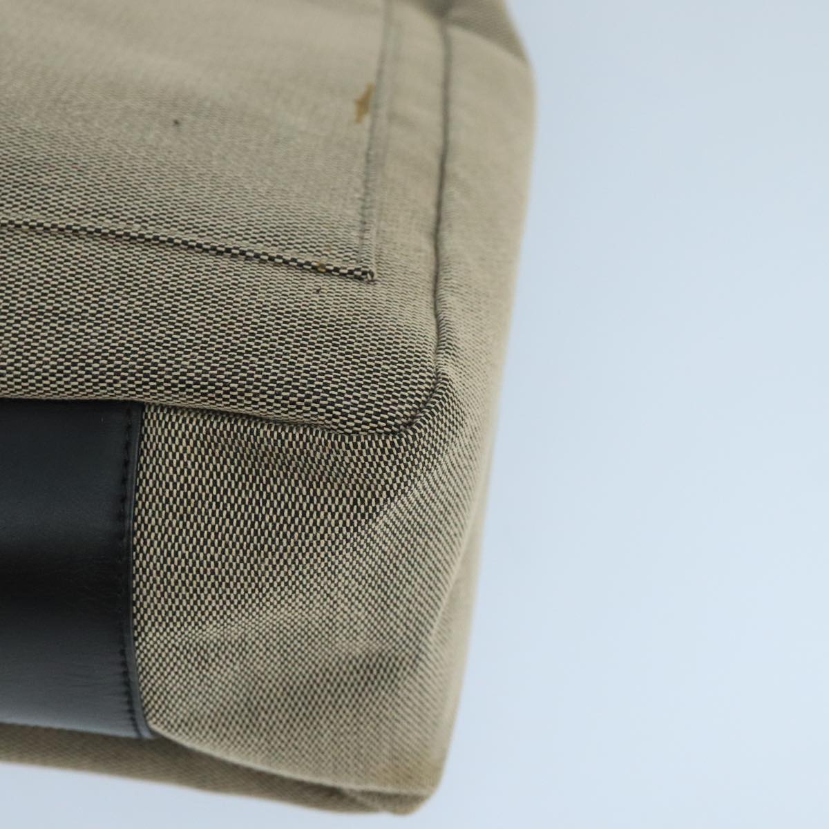 Gucci Bamboo Beige Canvas Shoulder Bag