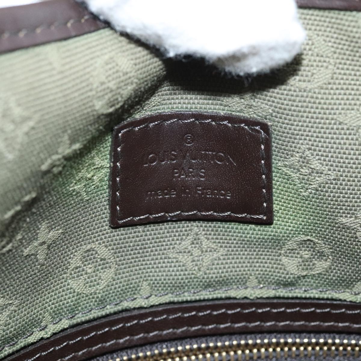 Louis Vuitton Mary Kate Green Canvas Shoulder Bag