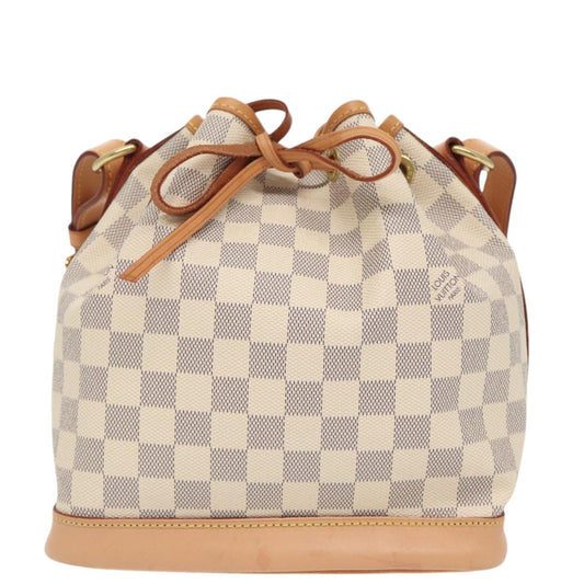 Louis Vuitton Noé White Canvas Shoulder Bag