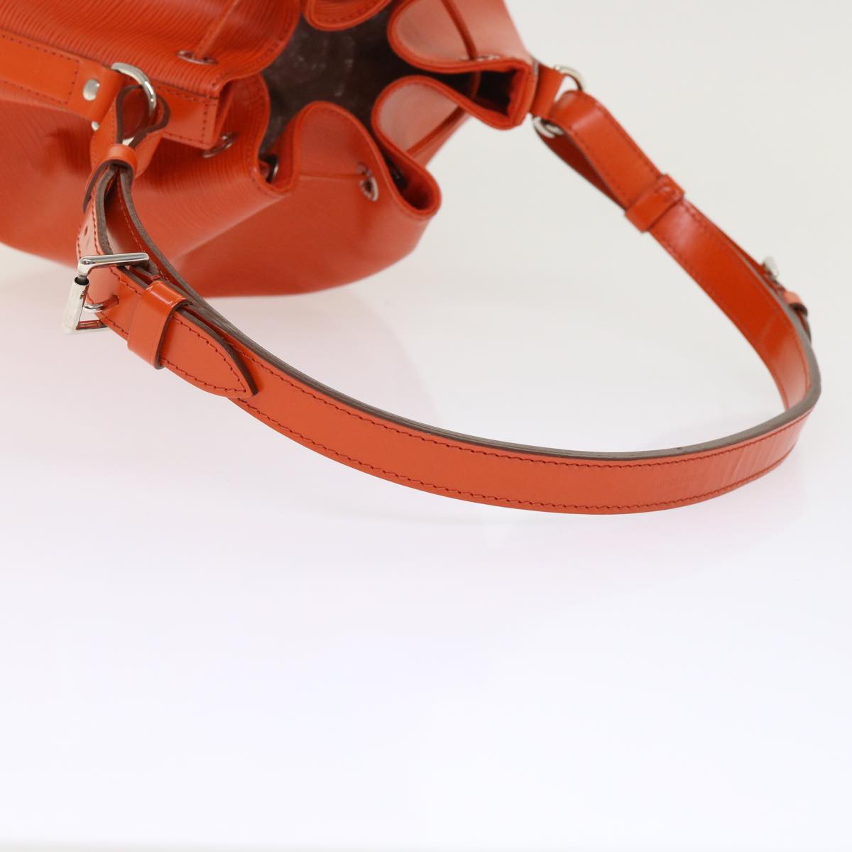 Louis Vuitton Petit Noé Orange Leather Shoulder Bag