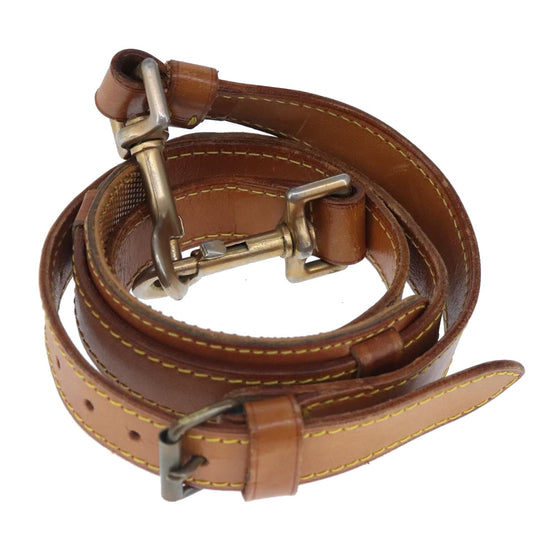 Louis Vuitton Shoulder Strap Beige Leather Bag Jewelry