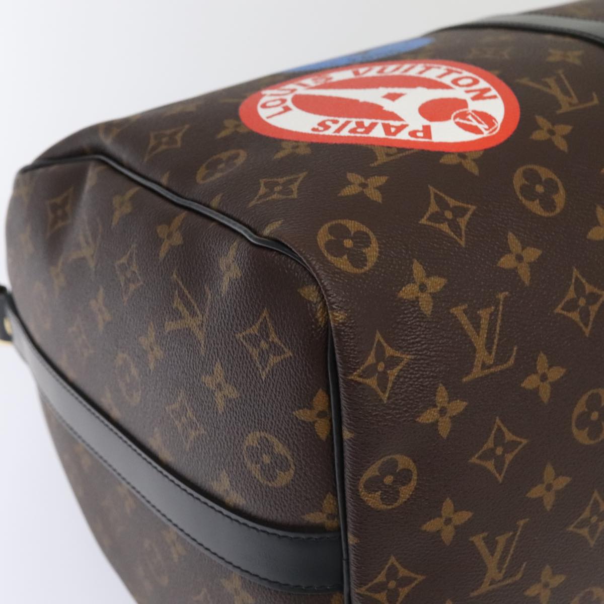 Louis Vuitton Keepall Bandouliere 50 Brown Canvas Shoulder Bag