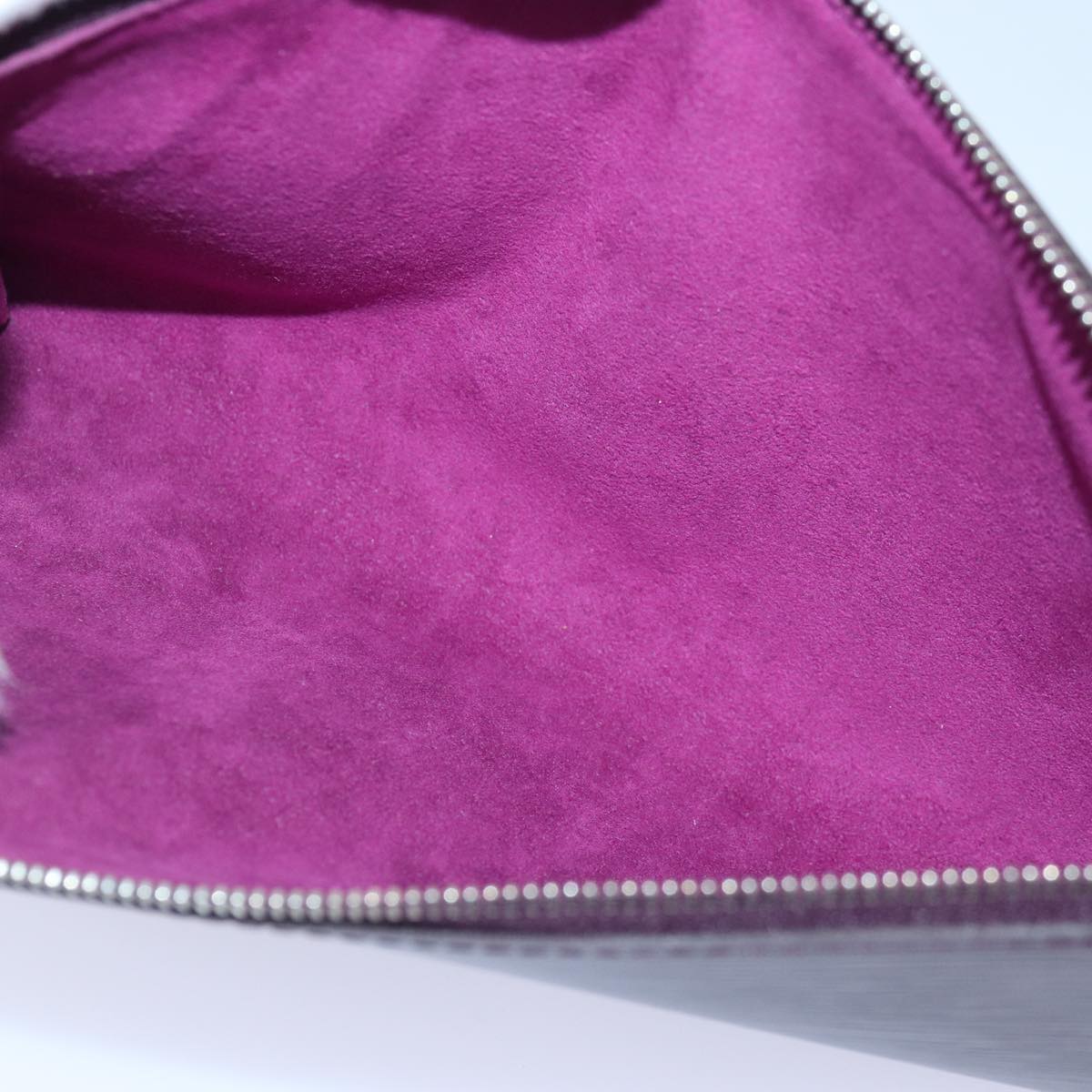 Louis Vuitton Pochette Accessoire Purple Leather Clutch Bag