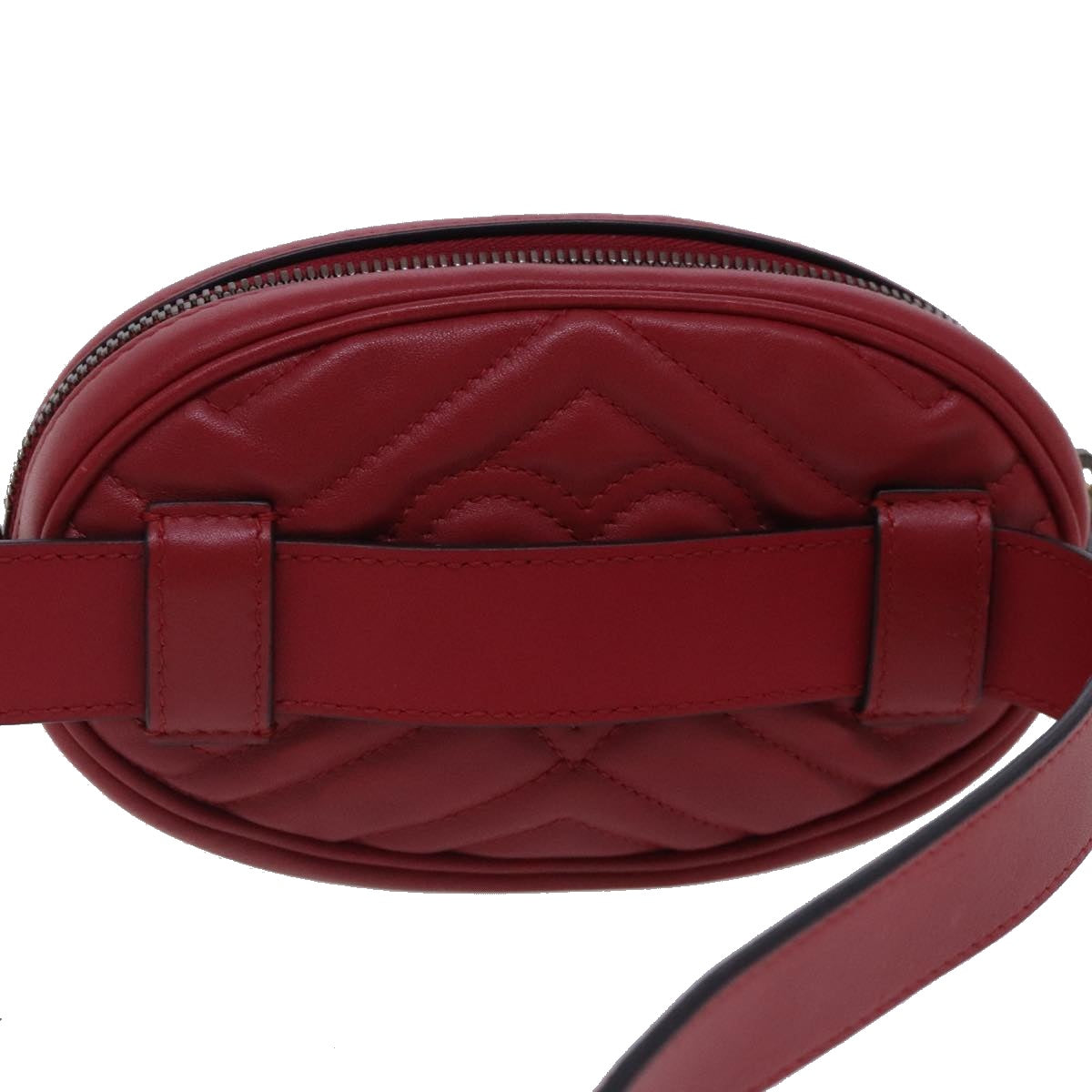 Gucci Gg Marmont Red Leather Shoulder Bag