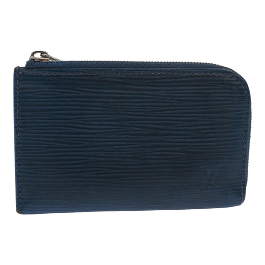 Louis Vuitton Porte-Monnaie Blue Leather Wallet