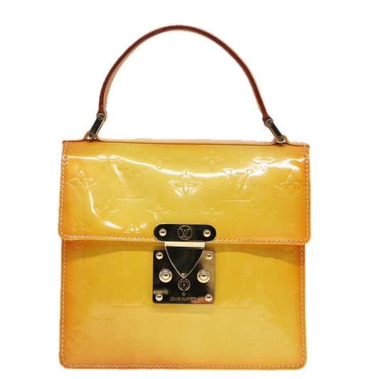 Louis Vuitton Spring Street Yellow Patent Leather Handbag
