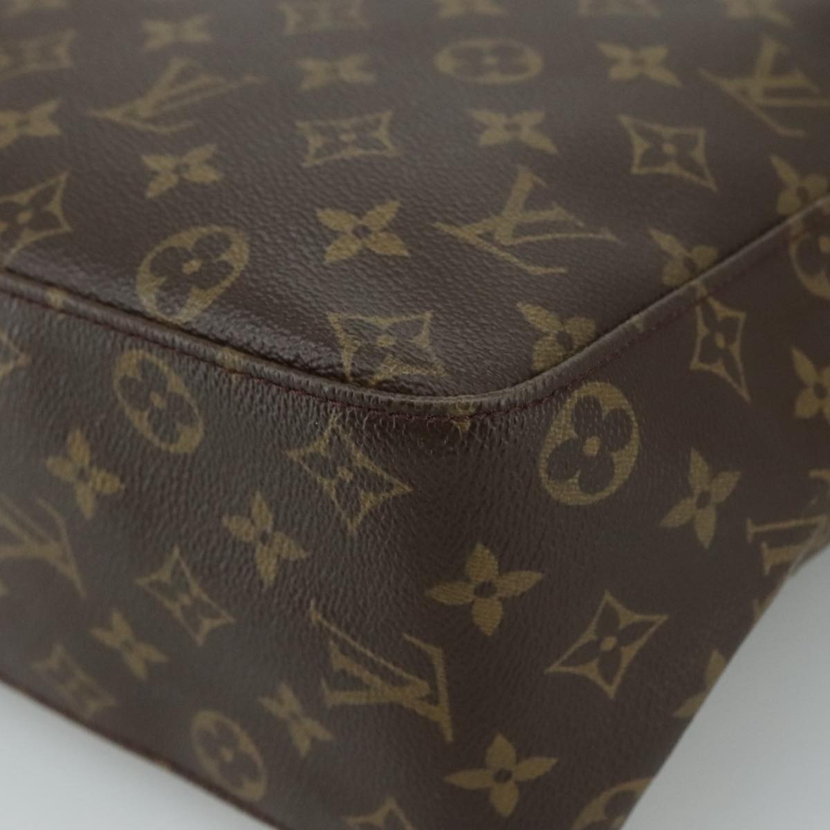 Louis Vuitton Looping Gm Brown Canvas Shoulder Bag