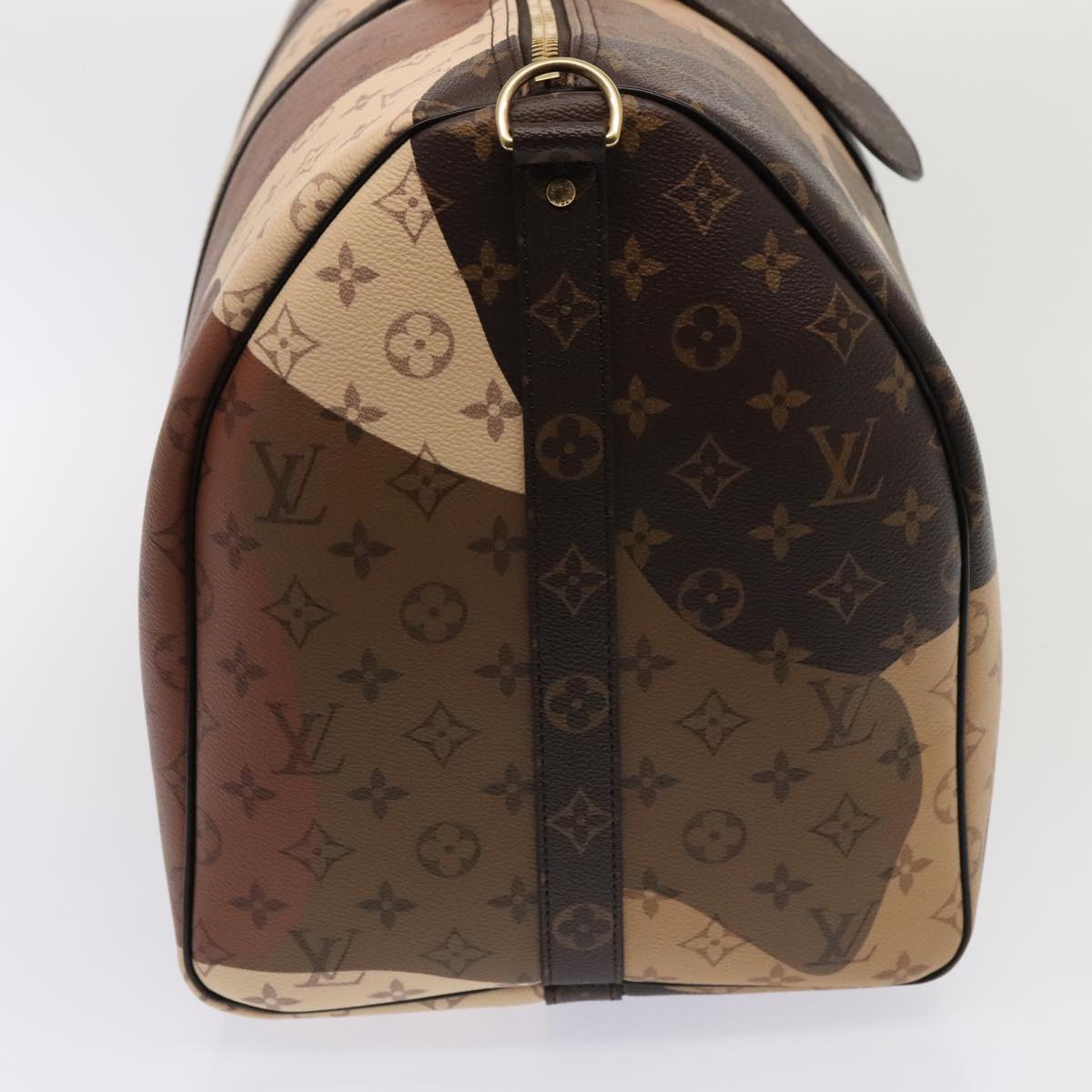 Louis Vuitton Keepall Bandouliere 55 Brown Canvas Travel Bag