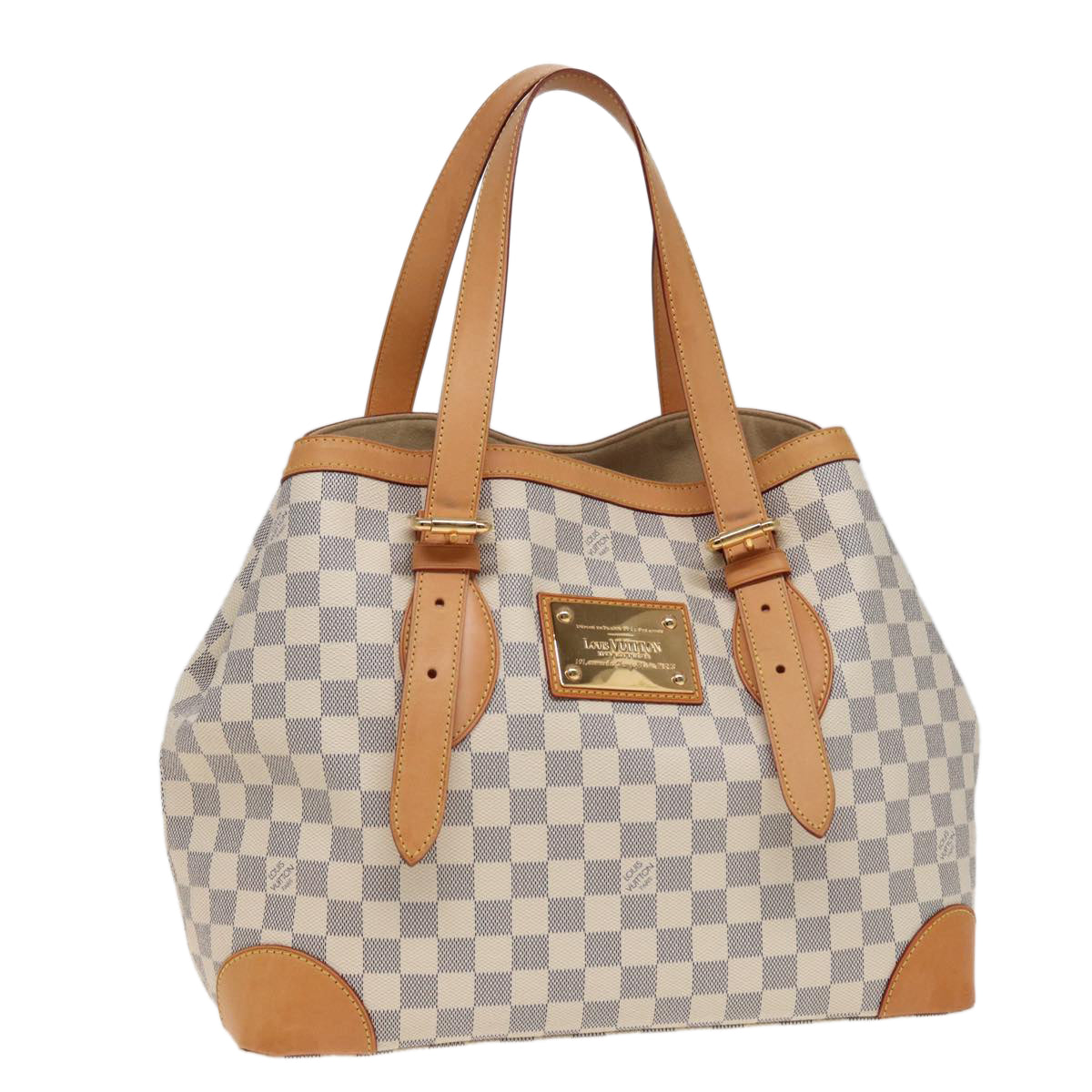 Louis Vuitton Hampstead White Canvas Tote Bag