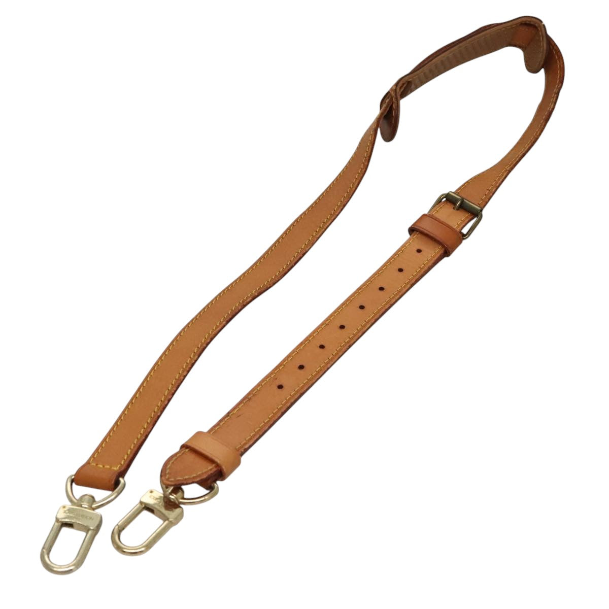 Louis Vuitton Shoulder Strap Beige Leather Bag Jewelry