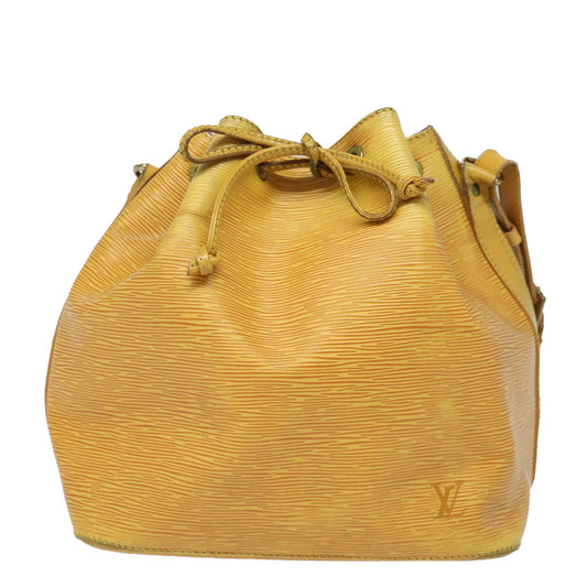 Louis Vuitton Noe Yellow Leather Shoulder Bag
