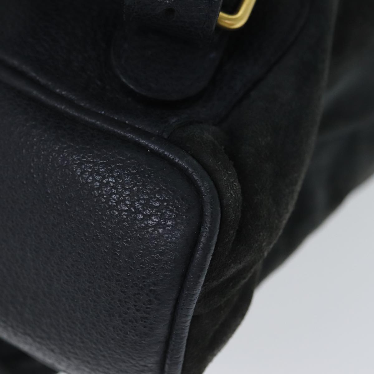 Gucci Bamboo Black Suede Backpack Bag