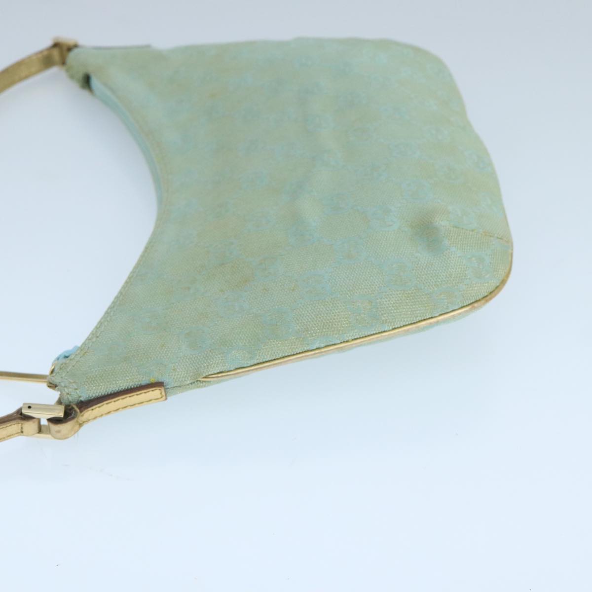 Gucci Gg Canvas Turquoise Canvas Shoulder Bag