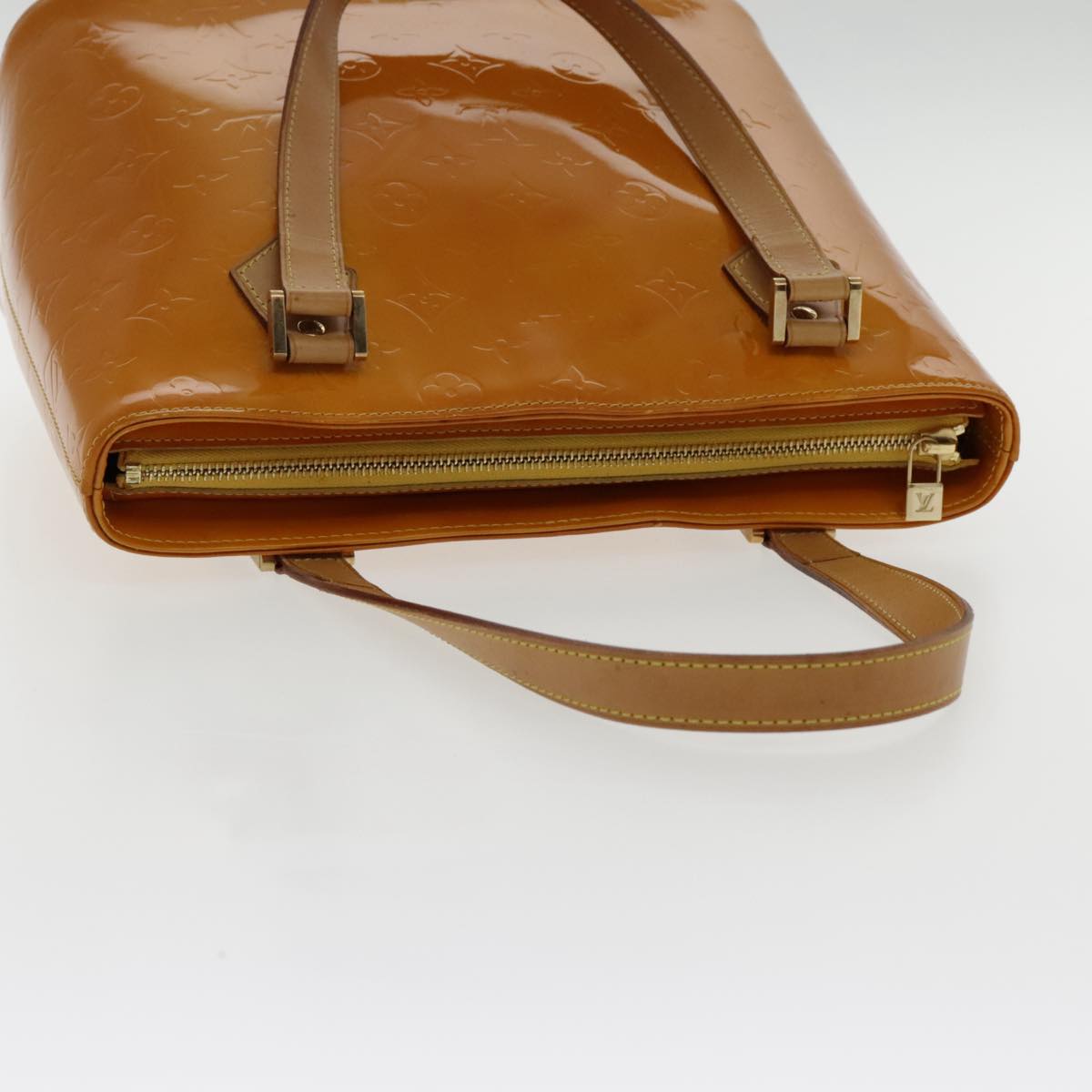 Louis Vuitton Houston Brown Patent Leather Handbag