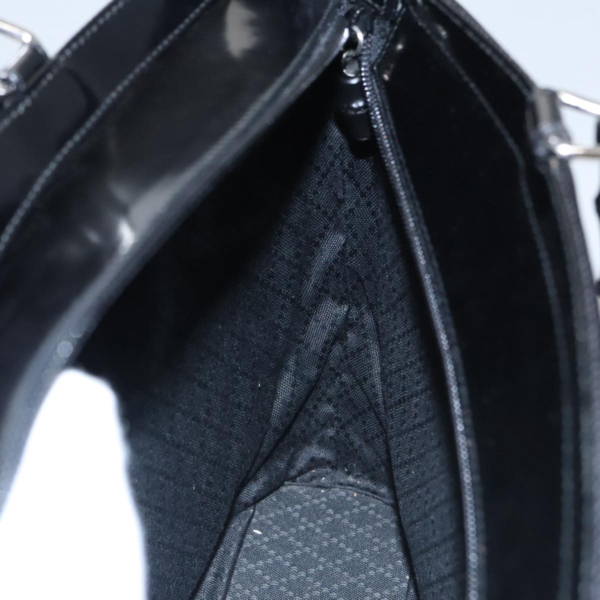 Gucci Bamboo Black Canvas Handbag