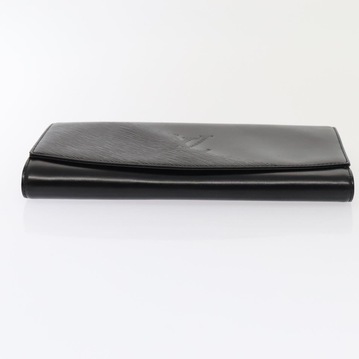 Louis Vuitton Aegean Black Leather Clutch Bag