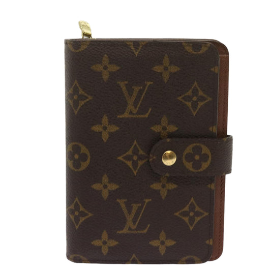 Louis Vuitton Porte Papier Zip Brown Canvas Wallet