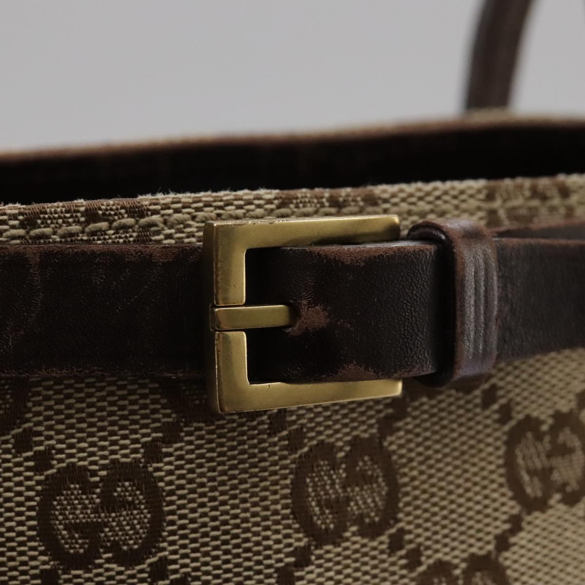 Gucci Gg Canvas Beige Canvas Tote Bag