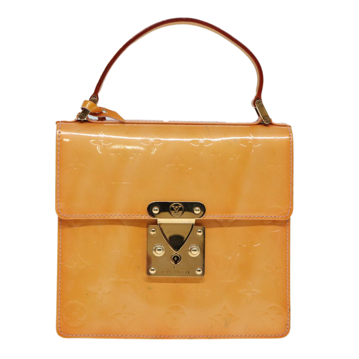 Louis Vuitton Spring Street Yellow Patent Leather Handbag