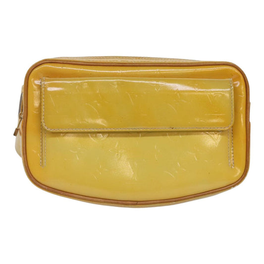 Louis Vuitton Fulton Beige Patent Leather Shoulder Bag