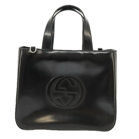 Gucci Soho Black Patent Leather Handbag ()