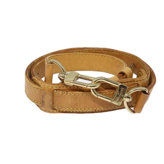 Louis Vuitton Shoulder Strap Beige Leather Bag Jewelry ()