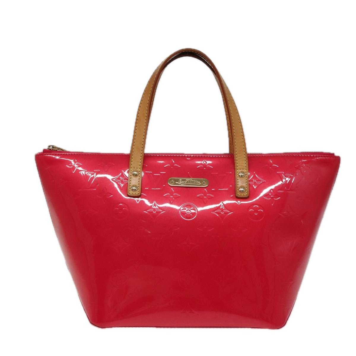 Louis Vuitton Bellevue Pink Patent Leather Handbag