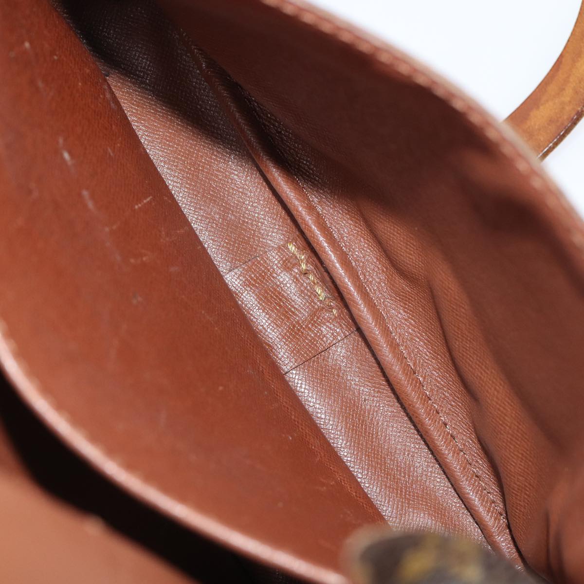 Louis Vuitton Cartouchiere Brown Canvas Shoulder Bag