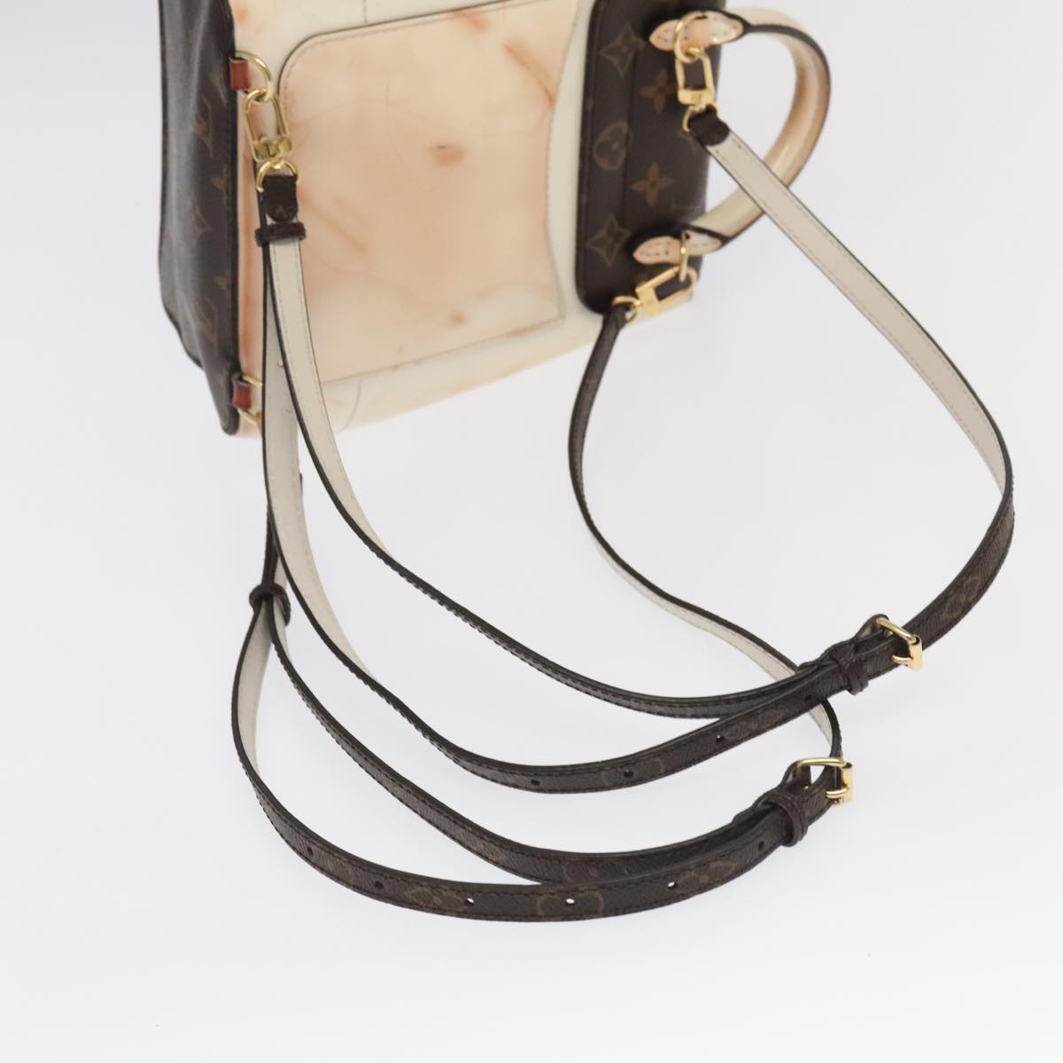 Louis Vuitton Hot Springs White Leather Backpack Bag