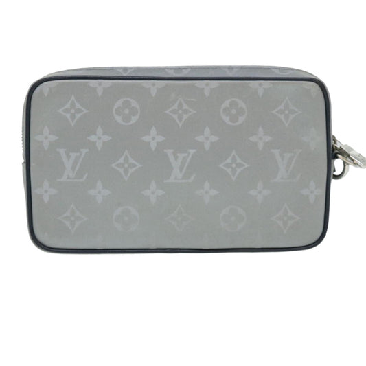 Louis Vuitton Alpha Silver Leather Clutch Bag ()
