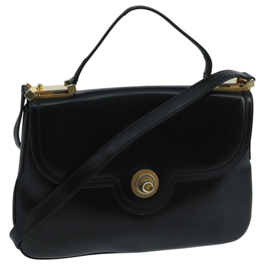 Gucci Black Leather Shoulder Bag ()