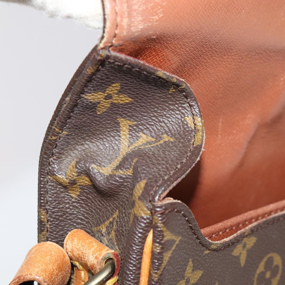 Louis Vuitton Cartouchière Brown Canvas Shoulder Bag