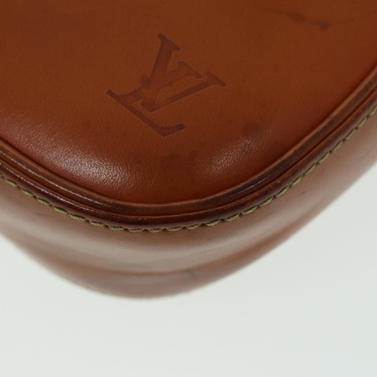 Louis Vuitton Gange Brown Leather Clutch Bag