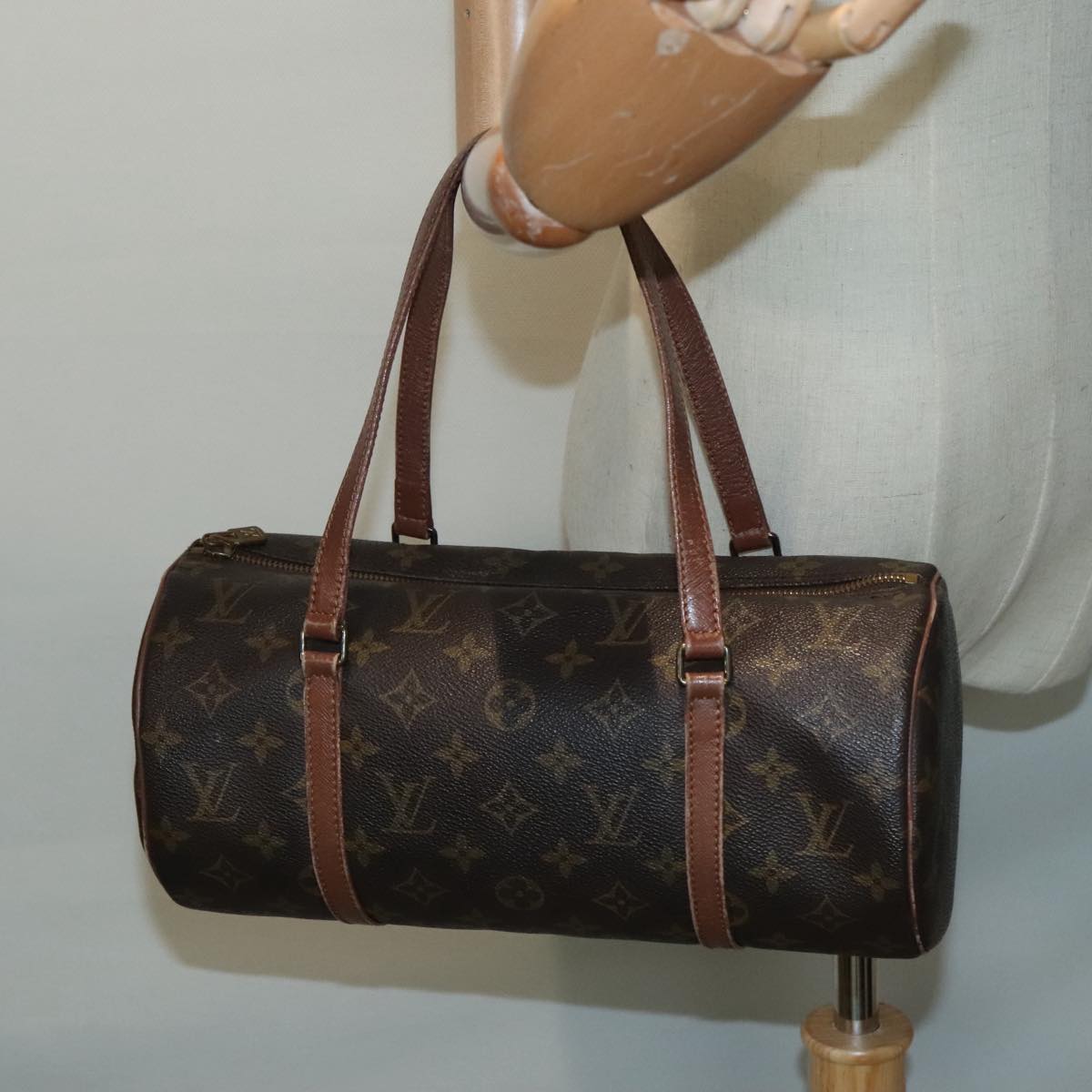Louis Vuitton Papillon 30 Brown Canvas Handbag