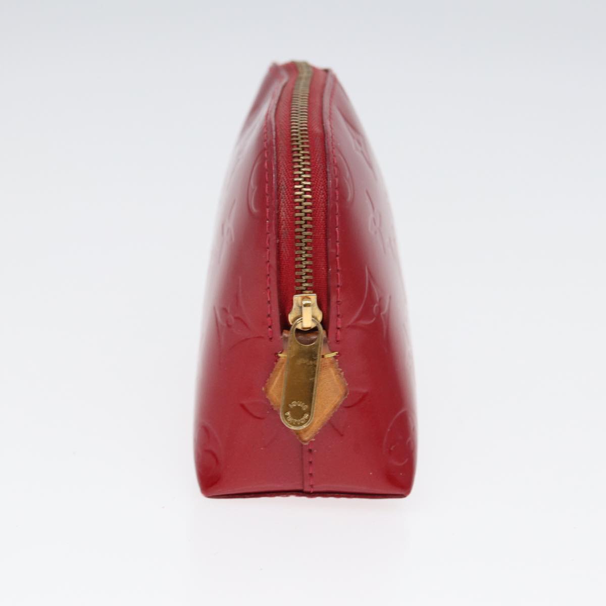 Louis Vuitton Cosmetic Pouch Red Patent Leather Clutch Bag