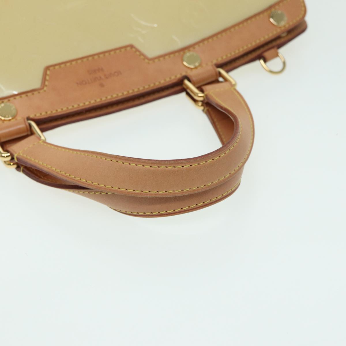 Louis Vuitton Brea Yellow Patent Leather Handbag