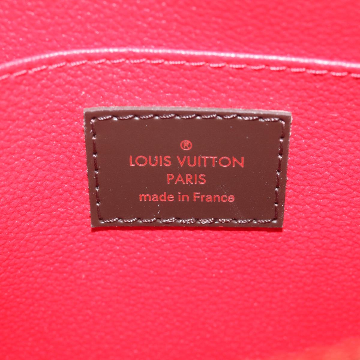 Louis Vuitton Cosmetic Pouch Brown Canvas Clutch Bag
