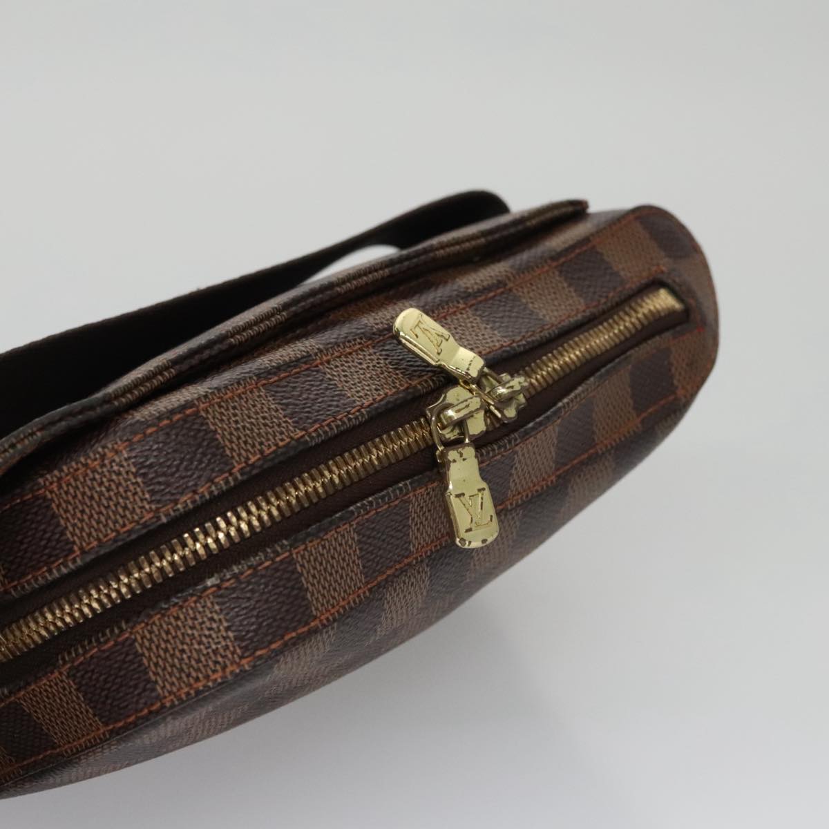 Louis Vuitton Geronimos Brown Canvas Shoulder Bag
